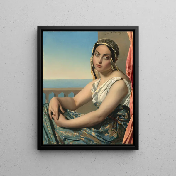 Femme d'Orient - Henri Lehmann — framed artwork on a wall
