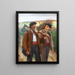 The lumberjack's return - Henri Loubat — framed artwork on a wall