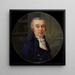 Portrait of a man in a library - Henri Lvque — framed artwork on a wall