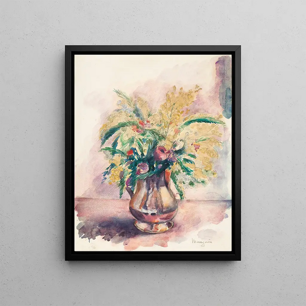 Rappels et mimosas - Henri Manguin — framed artwork on a wall