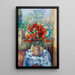 Dahlias on Loustalet terrace Saint-Tropez - Henri Manguin — framed artwork on a wall
