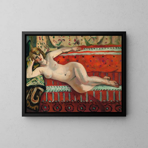 L'odalisque Grenouillette - Henri Manguin — framed artwork on a wall