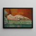 Nude reclining painting from behind - Henri Manguin — framed artwork on a wall