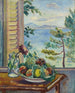 Peaches and Grapes at the Window - Henri Manguin — artwork view
