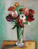 Tulips and Ranunculus Painting - Henri Manguin — artwork view