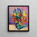 Tulips Parrot Painting - Henri Manguin — framed artwork on a wall