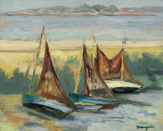 Sailing boats at low tide - Henri Manguin — artwork view