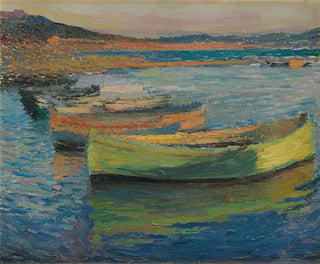 Boats near Collioure - Henri Martin — artwork view