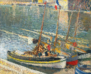 Boats at Collioure - Henri Martin — artwork view