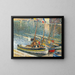 Boats at Collioure - Henri Martin — framed artwork on a wall