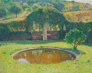 Bassin and southwest pergola of Marquayrol park - Henri Martin — artwork view