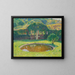 Bassin and southwest pergola of Marquayrol park - Henri Martin — framed artwork on a wall