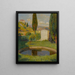 Bassin ouest du Parc de Marquayrol avec vue sur l'atelier d'Henri Martin - Henri Martin — framed artwork on a wall