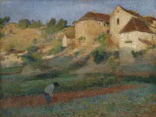 Hoeing in a garden at Labastide-du-Vert - Henri Martin — artwork view