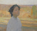 Bust of a Young Girl with a Laurel Wreath - Henri Martin — artwork view