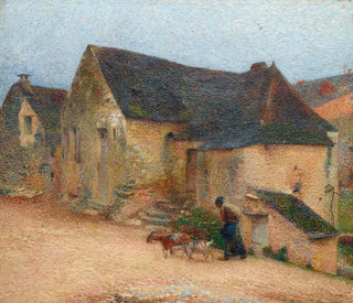 Chevrière devant une vieille maison à Labastide - Henri Martin — artwork view