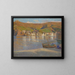 Five Fishermen and Their Boat Stranded on the Shore at Collioure - Henri Martin — framed artwork on a wall