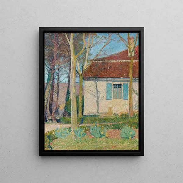Corner of a House - Henri Martin — framed artwork on a wall