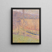 in the fog - Henri Martin — framed artwork on a wall
