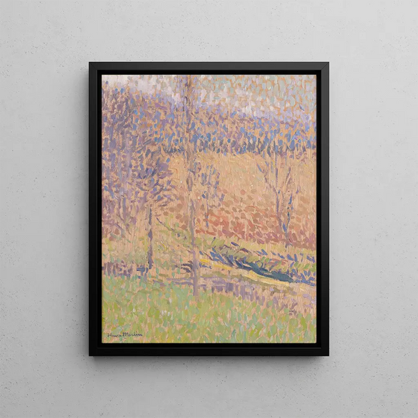 in the fog - Henri Martin — framed artwork on a wall