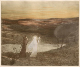 Dante meets Beatrice - Henri Martin — artwork view