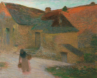 Derniers rayons, une ferme dans le Lot - Henri Martin — artwork view