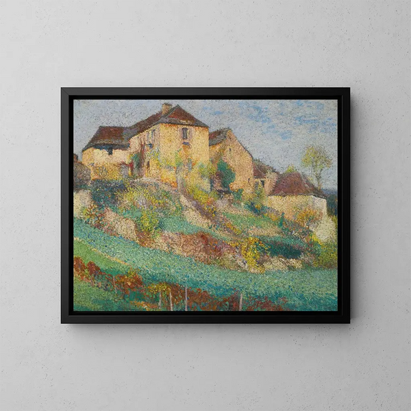 La Grande Maison de la Combe Labastide-du-Vert - Henri Martin — framed artwork on a wall