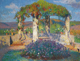 The arbor of the northwest corner of Marquayrol park - Henri Martin — artwork view