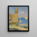 La Tour de Collioure lever de lune - Henri Martin — framed artwork on a wall