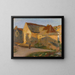 The old house with the last rays - Henri Martin — framed artwork on a wall