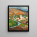 Labastide-du-Vert in spring from the Marquayrol garden - Henri Martin — framed artwork on a wall