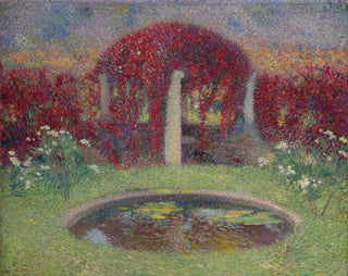 The Basin and the arbor - Henri Martin — artwork view