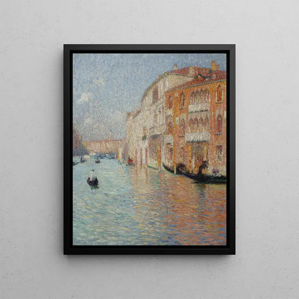 The Yellow Palace Venice - Henri Martin — framed artwork on a wall