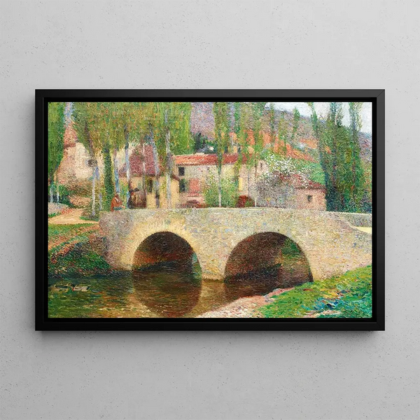 Le Pont Labastide-du-Vert - Henri Martin — framed artwork on a wall