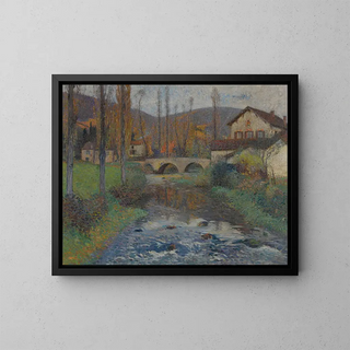 Le Pont de Labastide du Vert - Henri Martin — framed artwork on a wall