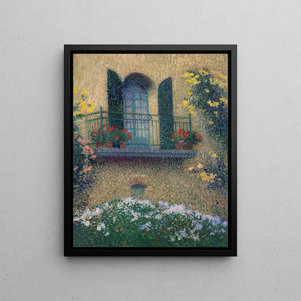 Le balcon de Jaurès - Henri Martin — framed artwork on a wall