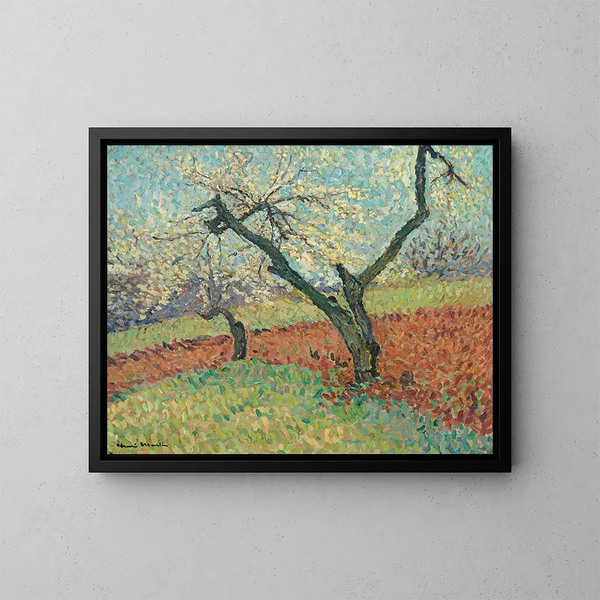 The Old Plum Tree - Henri Martin — framed artwork on a wall