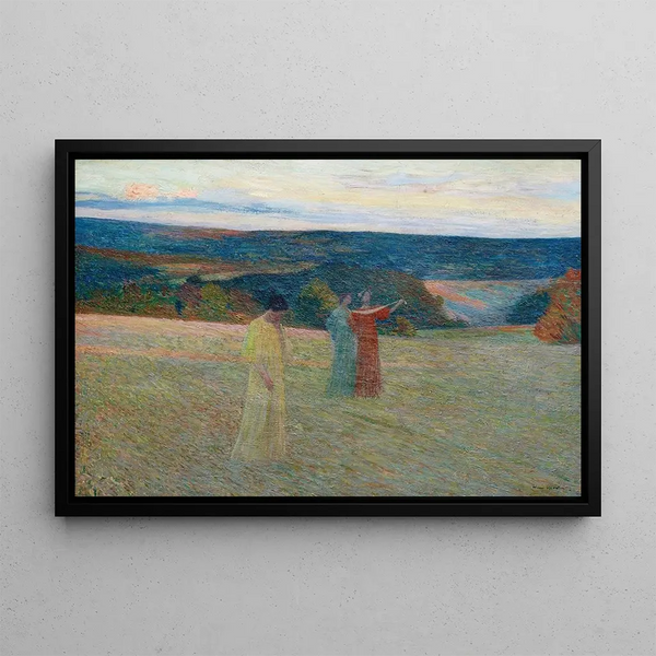 The Three Muses - Henri Martin — framed artwork on a wall