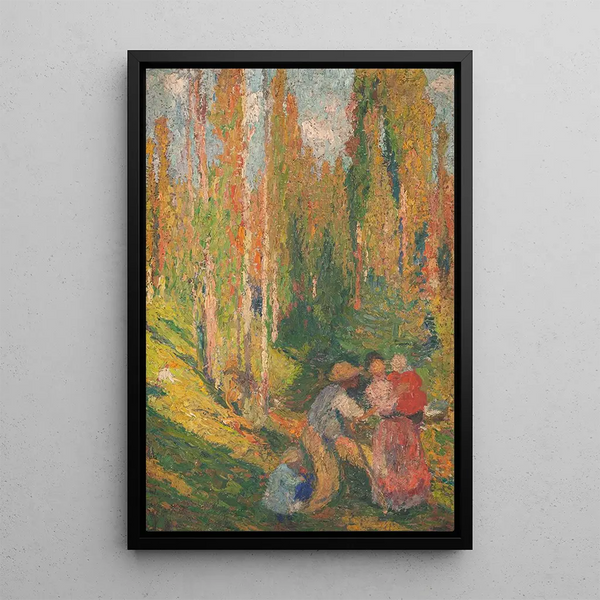 L'été scene champêtre - Henri Martin — framed artwork on a wall
