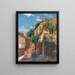 Maisons à Collioure - Henri Martin — framed artwork on a wall