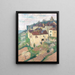 Houses in Saint-Cirq-Lapopie - Henri Martin — framed artwork on a wall