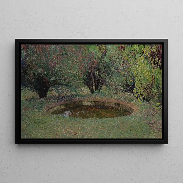 Marquayrol le bassin aux thuyas - Henri Martin — framed artwork on a wall