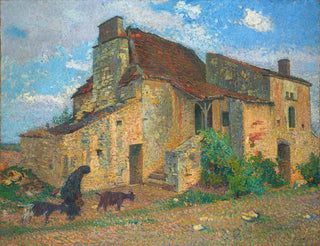 Landscape Painting of the Countryside - Henri Martin — artwork view