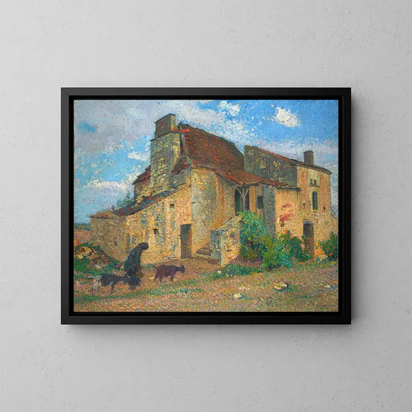 Landscape Painting of the Countryside - Henri Martin — framed artwork on a wall