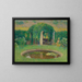 Small pond near the south pergola of Marquayrol, artist's garden - Henri Martin — framed artwork on a wall