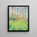 Sunny Prairie with Poplars - Henri Martin — framed artwork on a wall