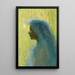 Profile with Veil - Henri Martin — framed artwork on a wall