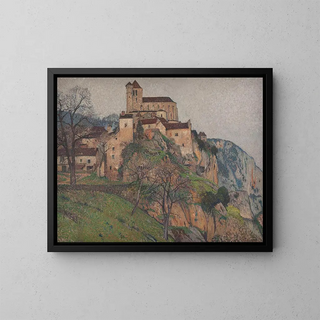 Saint-Cirq-Lapopie - Henri Martin — framed artwork on a wall