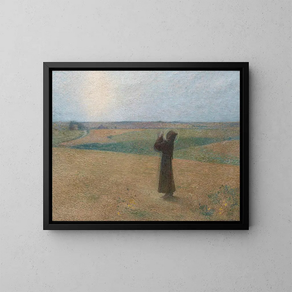 Saint Francis of Assisi - Henri Martin — framed artwork on a wall