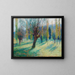 Willows in the Green Valley - Henri Martin — framed artwork on a wall